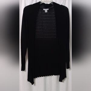 OUTLANDER Black Open Front Cardigan Size XL